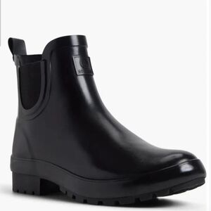 Sperry Black Rain Boots (Chelsea)